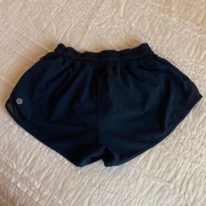 Navy Lululemon Hottie Hot Shorts